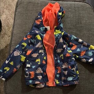 Colorful Dinosaur Print Kids' Jacket